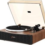 Bring Nostalgia Home: Paron Vintage Turntable with Bluetooth & Built-in Speakers